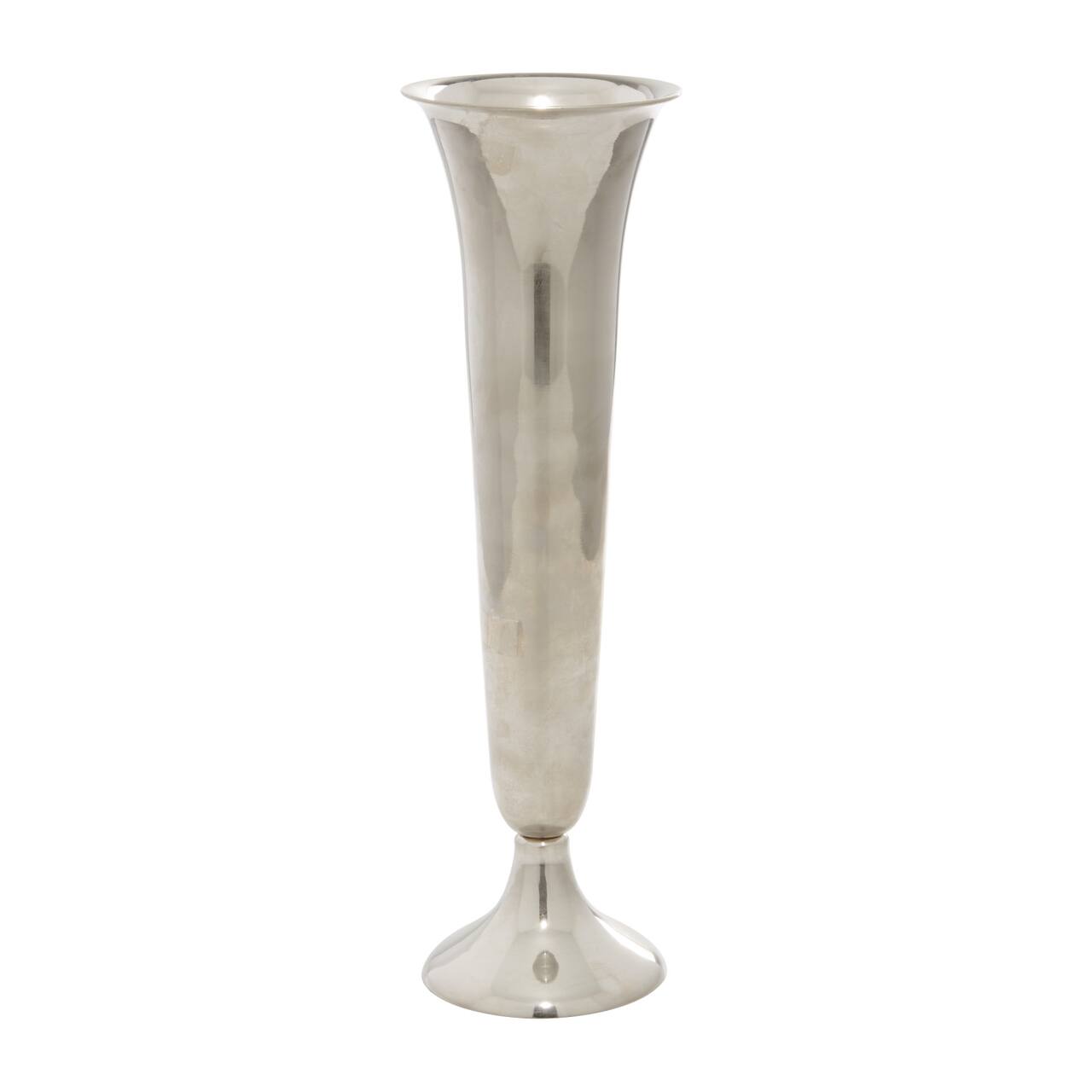 The Novogratz 14&#x22; Silver Aluminum Traditional Vase
